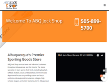 Tablet Screenshot of abqjockshop.com